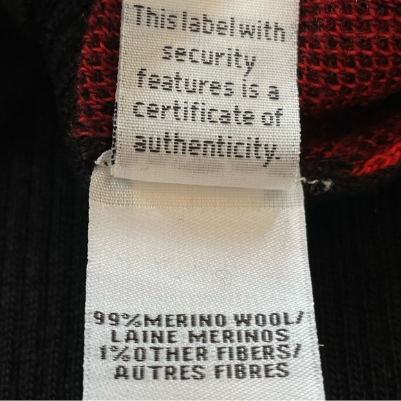 Diane von Furstenberg New Ibiza Jacquard Merino Cardigan Sweater Red Black - Picture 3 of 7